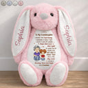 Easter, Gift For Grandkids, Grandma - Grandkids, Gift For Grandma, Love - Grandmother Granddaughter I Filled It With My Wishes - Personalized Soft Toy Bunny