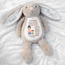 Easter, Gift For Grandkids, Grandma - Grandkids, Gift For Grandma, Love - Grandmother Granddaughter I Filled It With My Wishes - Personalized Soft Toy Bunny