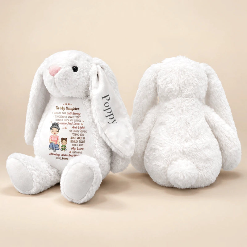 Easter, Gift For Grandkids, Grandma - Grandkids, Gift For Grandma, Love - Grandmother Granddaughter I Filled It With My Wishes - Personalized Soft Toy Bunny
