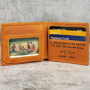 Gift For Father, Gift For Grandpa, Love - Grandpa Sweetheart Grandkid Handprint - Personalized Engraved Leather Wallet
