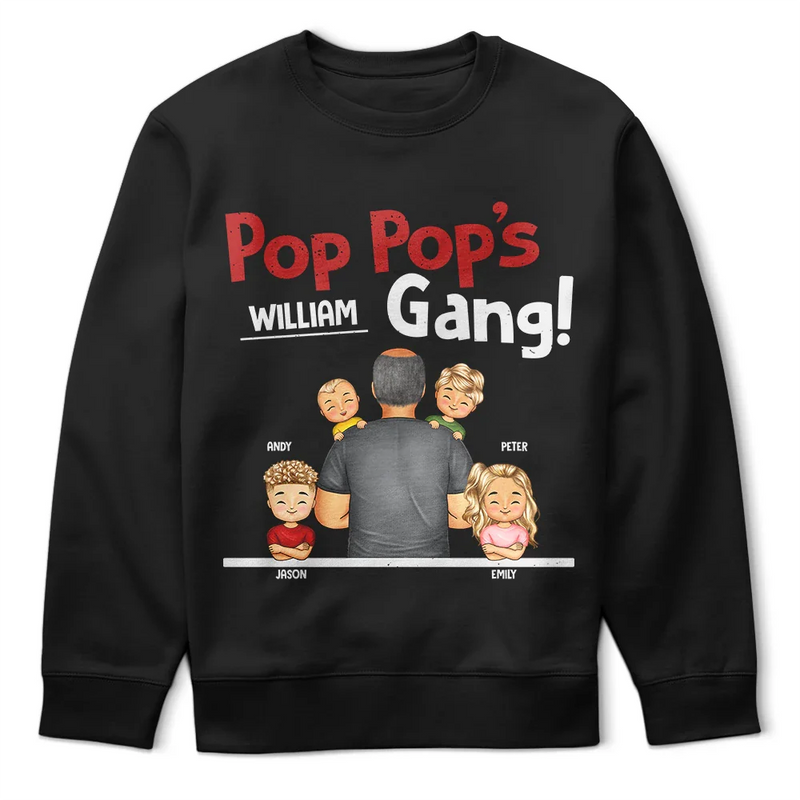 Gift For Husband,Gift For Yourself,Gift For Men,Gift For Uncle,Gift For Grandpa,Grandpa - Grandkids,Gift For Father,Dad - Children,Dad - Daughters (Young),Dad - Sons,Happy - Grandpa's Gang - Personalized T Shirt