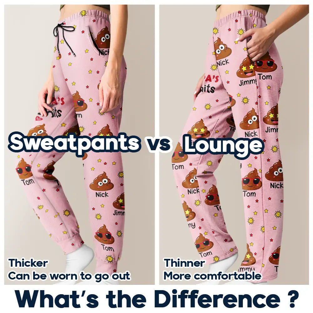 Gift For Grandpa,Gift For Grandparents,Gift For Grandma,Funny,Gift For Father,Gift For Mother - Grandpa's Little Kids - Personalized Pajama Pants