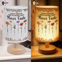 Happy,Gift For Bestie,Old Best friends,Gifts For Colleagues,Gift For Sisters - Grow An Old Friend Birth Flower - Personalized Fabric Lamp