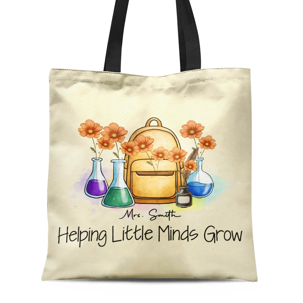 Grow With Teacher - Personalized Tote Bag