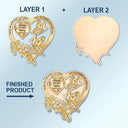 Memorial,Family,Gift For Men,Gift For Women,Sad,Top Market - Memorial Your Wings Were Ready Diamond 3D Effect - Personalized Custom Shaped Acrylic Car Visor Clip