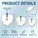 Memorial,Family,Gift For Men,Gift For Women,Sad,Top Market - Memorial Your Wings Were Ready Diamond 3D Effect - Personalized Custom Shaped Acrylic Car Visor Clip