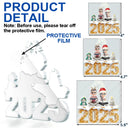 Family,Pet Lovers,Happy,Christmas - Christmas Apple Pie Couple With Pets 3D Effect - Personalized Custom Shaped Acrylic Ornament