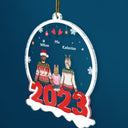 Family Backside - Christmas Gift For Family - Personalized Custom Shaped Acrylic Ornament