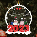 Family Backside - Christmas Gift For Family - Personalized Custom Shaped Acrylic Ornament