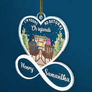 From Our First Kiss Till Our - Christmas Gift For Couples - Personalized Custom Shaped Acrylic Ornament