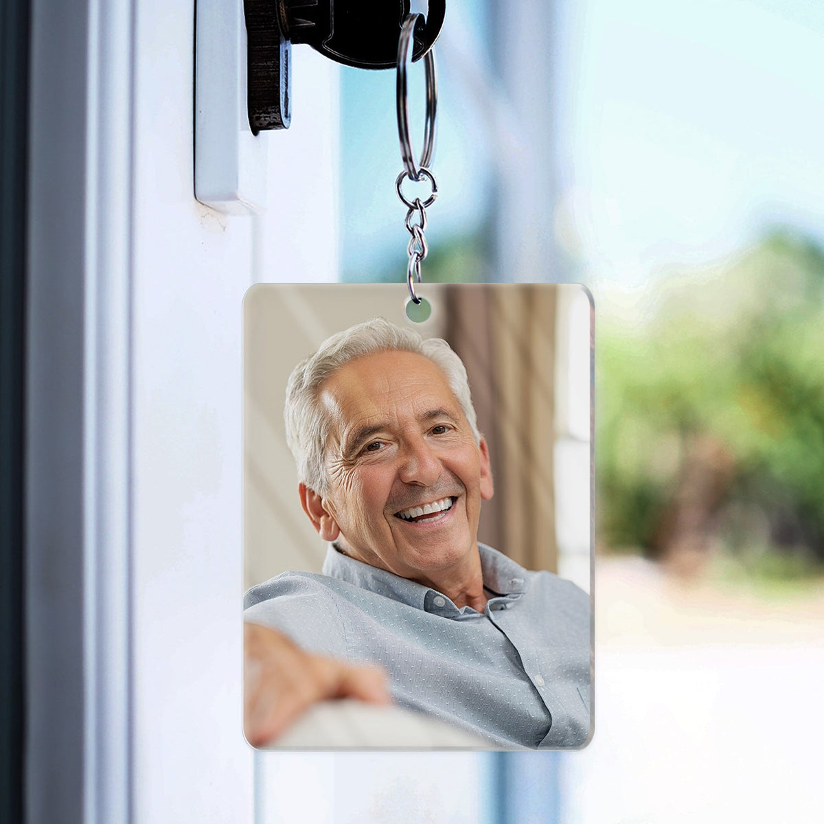 Custom Photo I Will Carry You With Me - Memorial Gift - Personalized Acrylic Keychain