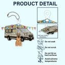 RV & Dog - Gift For The One Loved Camping With Dog - Personalized Acrylic Car Hanger