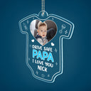 Custom Photo Drive Safe We Need You To Be Here - Personalized Acrylic Car Hanger