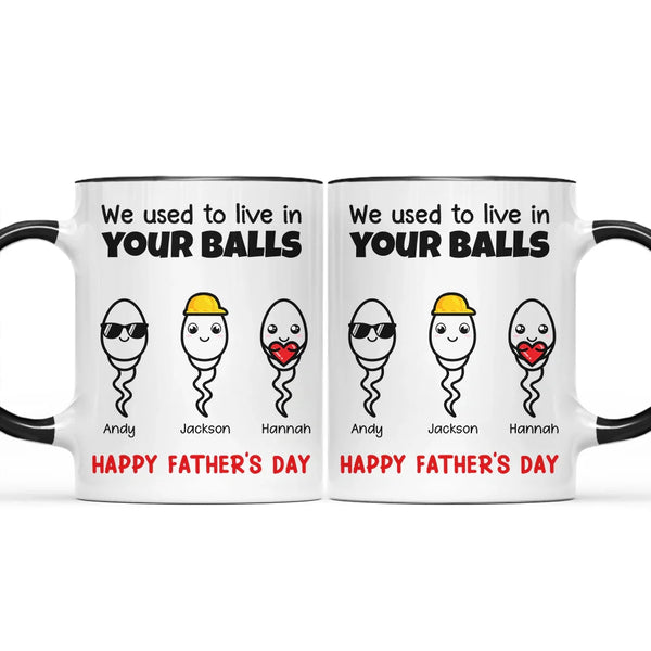 Simple Cute Little Kids We Used To Live - Personalized Accent Mug