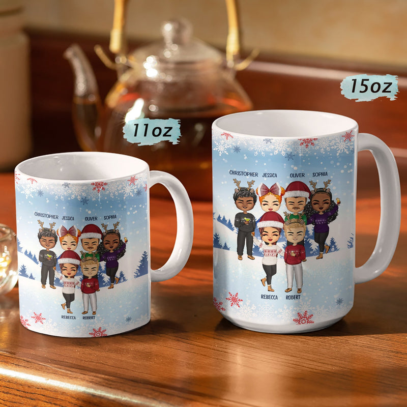 You Laugh I Laugh You Cry I Cry Best Friends - Christmas Gift For Besties - Personalized Custom White Edge-to-Edge Mug