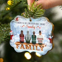 Side By Side Or Miles Apart Sisters And Brothers - Christmas Gift For Siblings And Family - Personalized Wooden Ornament