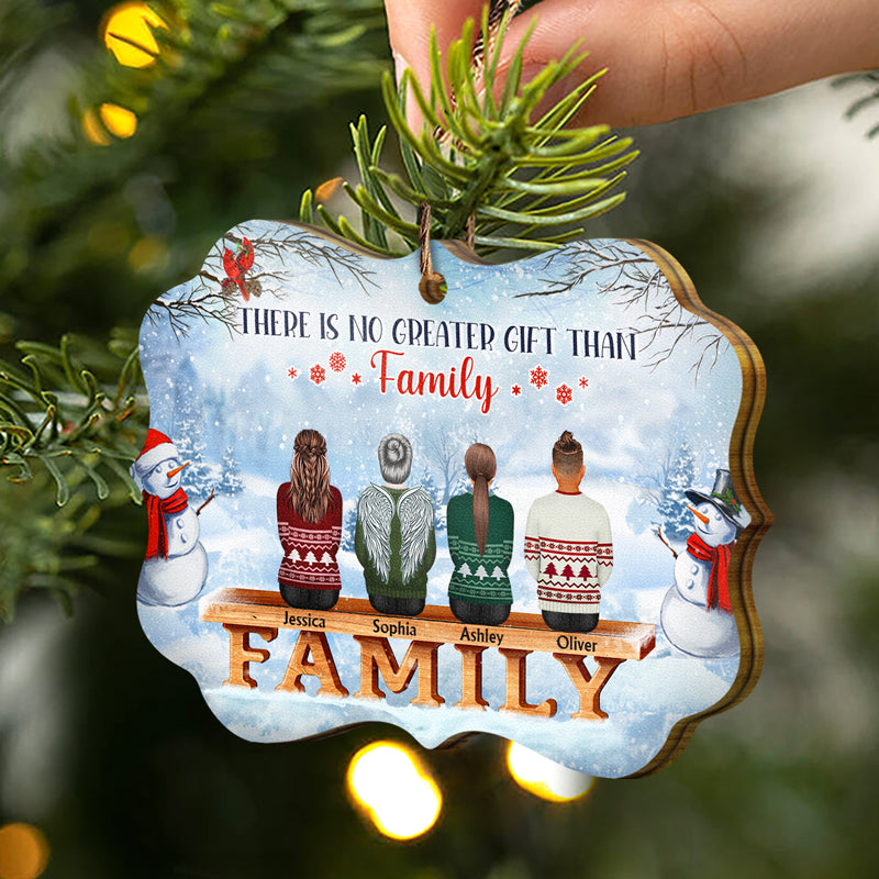 Side By Side Or Miles Apart Sisters And Brothers - Christmas Gift For Siblings And Family - Personalized Wooden Ornament