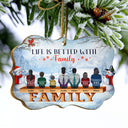 Side By Side Or Miles Apart Sisters And Brothers - Christmas Gift For Siblings And Family - Personalized Wooden Ornament