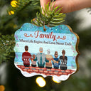 The Love Between Parents & Daughters Sons Is Forever - Christmas Gift For Mother And Father - Personalized Custom Wooden Ornament