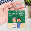 Work Made Us Colleagues Teacher - Birthday, Funny Gifts For Co-workers, Friends, Soul Sisters, Besties, BFF - Personalized Custom Acrylic Keychain