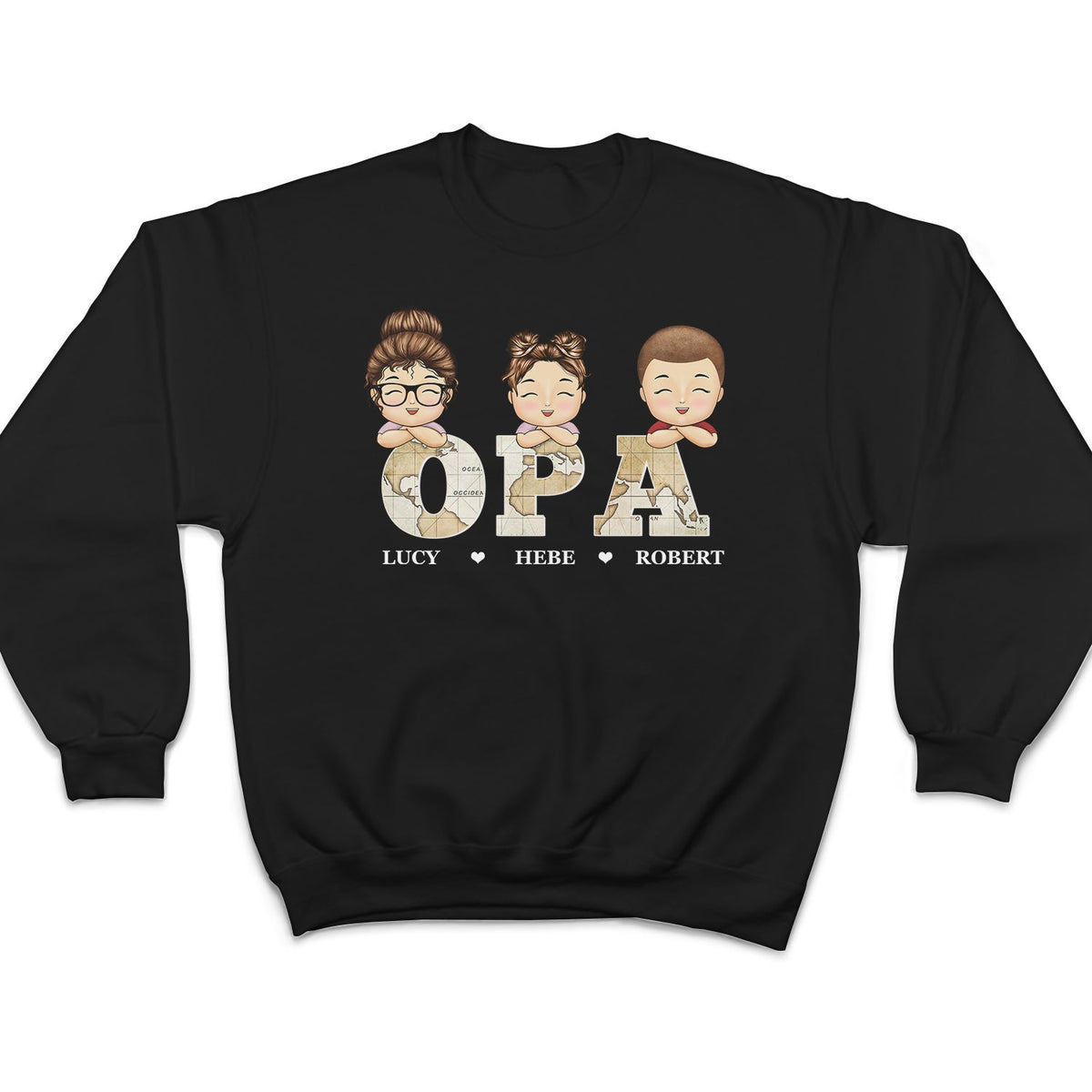 Opa Großvater - Personalisiertes T Shirt