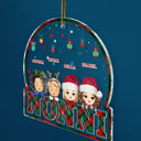 Red & Green Plaid Title - Christmas, Birthday, Loving Gift For Dad, Mom, Papa, Nana, Grandpa, Grandma - Personalized Custom Shaped Acrylic Ornament