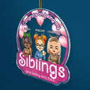 Congrats On Being My Bestie Chibi - Christmas Gifts For Besties, Friends - Personalized Custom Shaped Acrylic Ornament