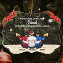 Here's To Another Year Of Bonding Over Alcohol - Gift For Bestie, Sister, Women - Personalized Medallion Acrylic Ornament