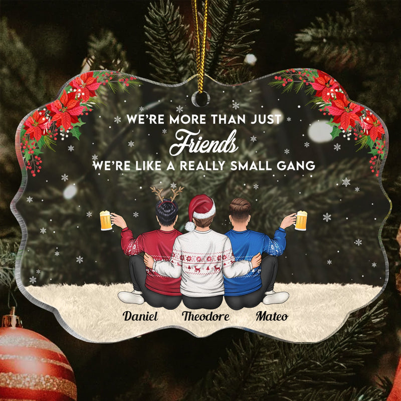 Here's To Another Year Of Bonding Over Alcohol - Gift For Bestie, Sister, Women - Personalized Medallion Acrylic Ornament