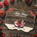 Here's To Another Year Of Bonding Over Alcohol - Gift For Bestie, Sister, Women - Personalized Medallion Acrylic Ornament