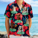 Custom Photo Human And Pet Faces - Gift For Men, Women, Dog And Cat Lovers - Personalized Hawaiian Shirt