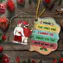 Christmas Couple I Want To Annoy For The Rest Of My Life - Personalized Custom Medallion Acrylic Ornament