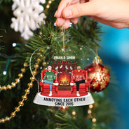 Annoying Each Other - Christmas Gift For Couples - Custom Shaped Acrylic Ornament