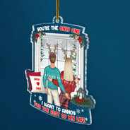 Christmas Couple Only One To Annoy - Gift For Couples - Personalized Custom Shaped Acrylic Ornament