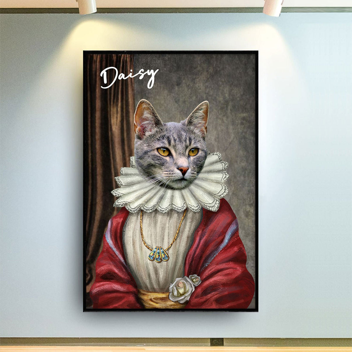 Custom Photo Funny Pet Portrait - Gift For Pet Lovers - Personalized Poster