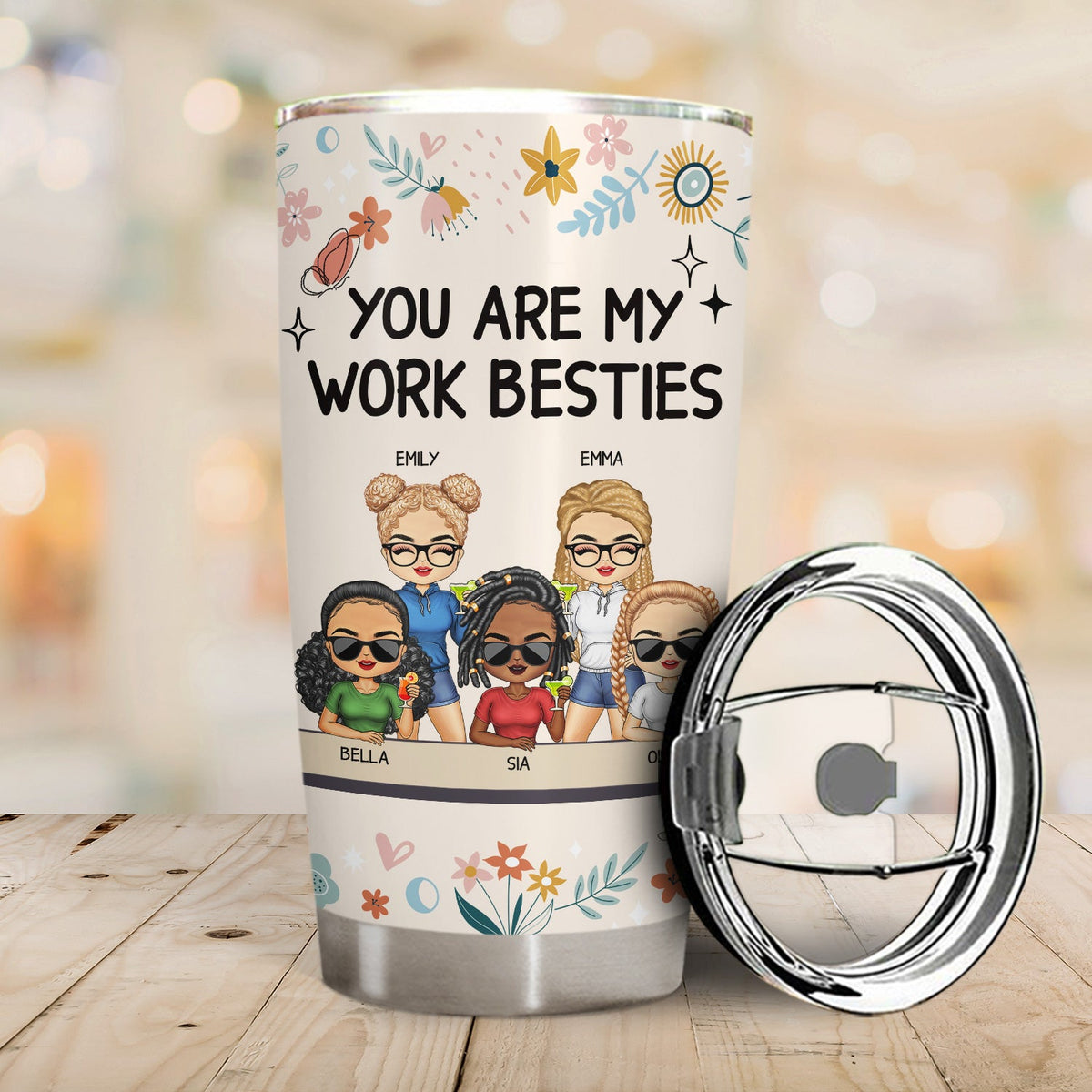 You Are My Work Bestie - Gift For Colleagues, Besties - Personalized Tumbler