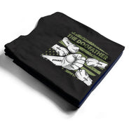 The Dogfather Hand Line Sketch Flag - Personalized T Shirt
