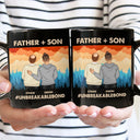 Father & Daughter Son Unbreakable Bond - Personalized Black Mug