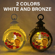 Christmas,Memorial,Custom Photo,Family,Sad - Custom Photo A Light Remains Where A Beautiful Soul Has Passed - Personalized Candlelight Lantern Ornament