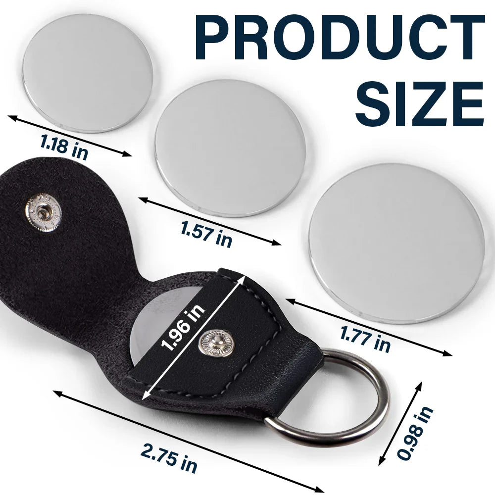 Custom Photo I Am Here By Your Side - Personalized Leather Pocket Hug