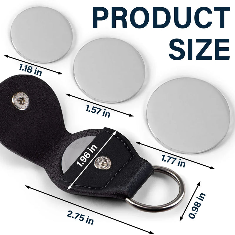 Custom Photo In Case You Need A Little Reminder - Personalized Leather Pocket Hug