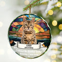 Custom Photo You Were My Favorite Hello And Hardest Goodbye - Personalized Circle Glass Ornament