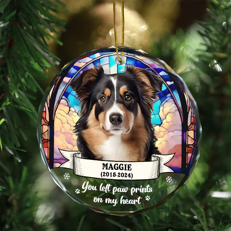 Custom Photo You Were My Favorite Hello And Hardest Goodbye - Personalized Circle Glass Ornament