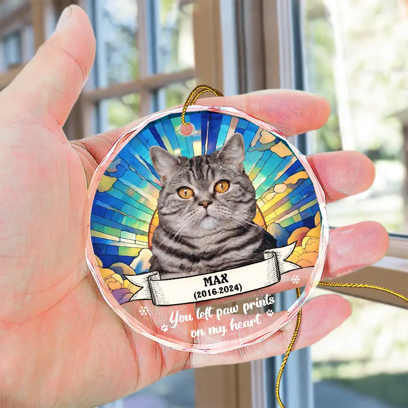 Custom Photo You Were My Favorite Hello And Hardest Goodbye - Personalized Circle Glass Ornament