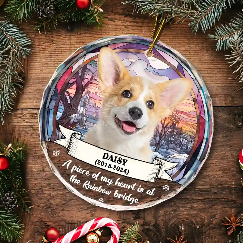 Custom Photo You Were My Favorite Hello And Hardest Goodbye - Personalized Circle Glass Ornament