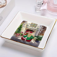 Gift For Bestie - A True Friendship Is A Journey Without An End - Personalized Ring Dish