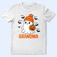 Halloween,Gift For Grandma,Grandma - Grandkids,Happy - Halloween Boo Grandma Nana - Personalized T Shirt