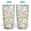 Gift For Wife, Gift For Mother, Gift For Grandma, Love - Hand In Hand Mom Grandma Nacre Effect - Personalized Tumbler