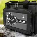Gift For Husband,Gift For Yourself,Gift For Men,Gift For Grandpa,Gift For Father,Love - Handprints Grandpa Dad Kids - Embroidery Effect Printed, Personalized Lunch Bag, Cooling Tote
