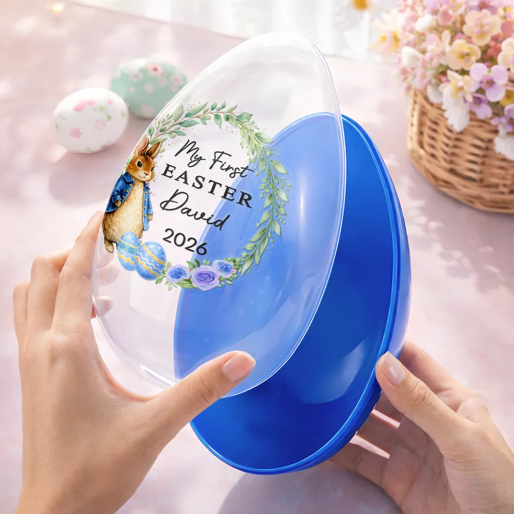 Easter,Gift For Kids,Gift For Grandkids,Grandma - Grandkids,Grandpa - Grandkids,Dad - Children,Mom - Children,Happy - Happy Easter Adorable Bunny - Personalized Fillable Egg